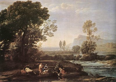 Landscape with Rest in Flight to Egypt by Claude Lorrain